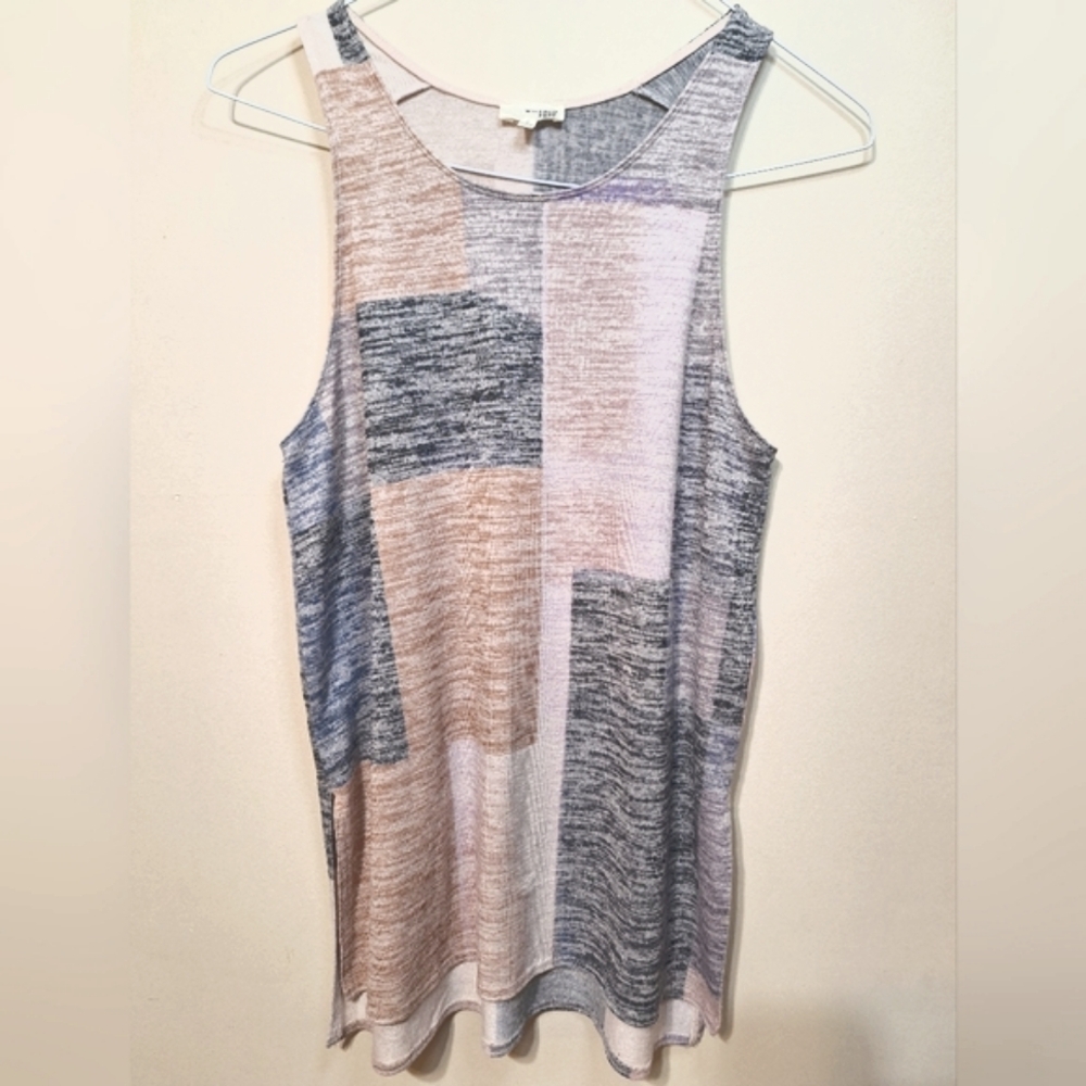 WILFRED FREE SMALL Ornella heathered patchwork sleeveless knit top